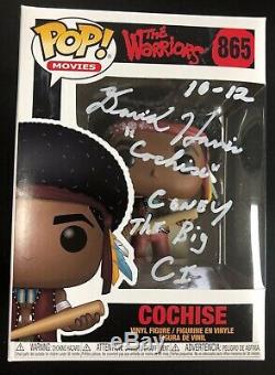 THE WARRIORS DAVID HARRIS COCHISE Signed FUNKO POP Movies #865 LTD ED #12 CONEY