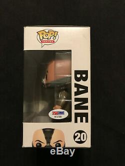 TOM HARDY Autographed BANE Funko POP Retired RARE Exact Proof Batman PSA/DNA