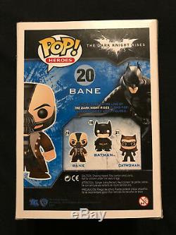 TOM HARDY Autographed BANE Funko POP Retired RARE Exact Proof Batman PSA/DNA