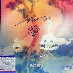 Takashi Murakami and Kanye West Signed Vinyl PSA/DNA COA Kids See Ghosts Sketch