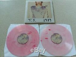 Taylor Swift 1989 (2-LP) Clear & Pink Vinyl Records Signed Autographed Album