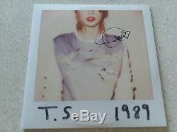 Taylor Swift 1989 (2-LP) Clear & Pink Vinyl Records Signed Autographed Album