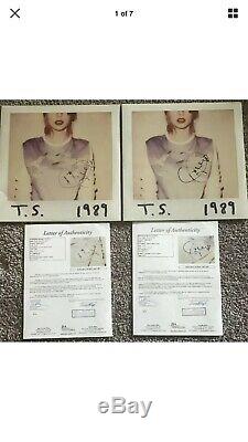 Taylor Swift Signed 1989 Vinyl Sleeve JSA LOA Auto Rare (Records Included) 2
