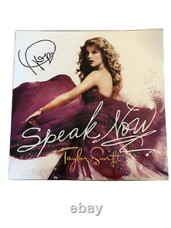 Taylor Swift autograph and signed speak now vinyl