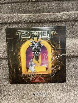 Testament Signed Autographed The Legacy LP Original VINYL Rare Metal Chuck Billy