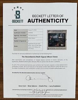 The Decemberists It Ever Was Will Again Vinyl SIGNED Autographed Beckett BAS COA