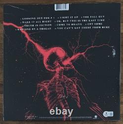 The Offspring SUPERCHARGED AUTOGRAPHED VINYL LP SIGNED ON COVER BECKETT BAS COA