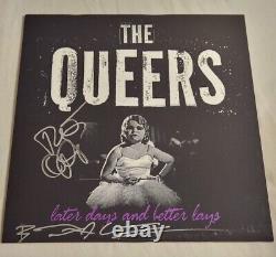 The Queers Autographed Later Days And Better Lays Purple Vinyl LP (Signed By 2)