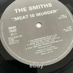 The Smiths Meat Is Murder signed original vinyl LP