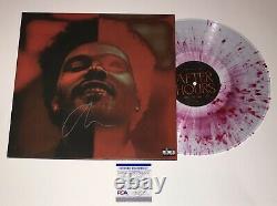 The Weeknd Signed Autograph After Hours Splatter Vinyl Album Record Psa Coa Lp