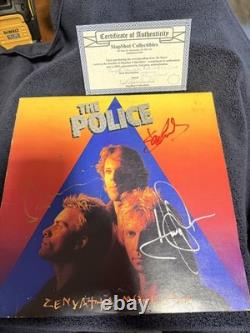 The police zenyatta mondatta vinyl Autograph COA Sting, Andy, Stewart signed