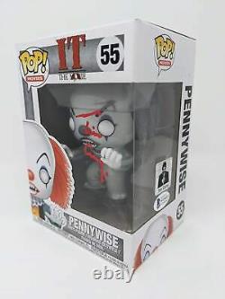 Tim Curry IT the Movie Pennywise #55 Signed Beckett Certified Funko Pop Auto