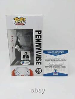 Tim Curry IT the Movie Pennywise #55 Signed Beckett Certified Funko Pop Auto