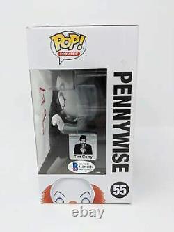 Tim Curry IT the Movie Pennywise #55 Signed Beckett Certified Funko Pop Auto