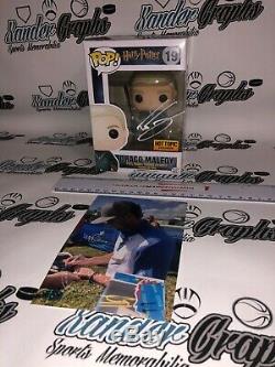 Tom Felton Draco Malfoy Harry Potter Autographed Funko Pop-beckett Bas Coa