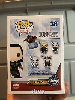 Tom Hiddleston Signed Loki Funko Pop 36 Thor The Dark World Beckett Bas Coa Rare