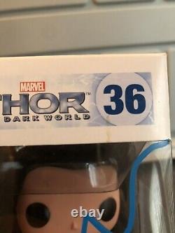 Tom Hiddleston Signed Loki Funko Pop 36 Thor The Dark World Beckett Bas Coa Rare