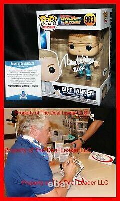 Tom Wilson Signed Biff Tannen Back To Future Autograph Funko POP Beckett PSA