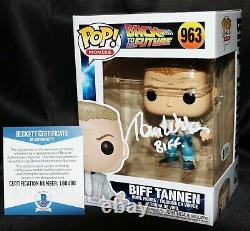 Tom Wilson Signed Biff Tannen Back To Future Autograph Funko POP Beckett PSA