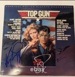 Top gun signed autographed vinyl record lp loggins, Kilmer, stevens psa/dna coa