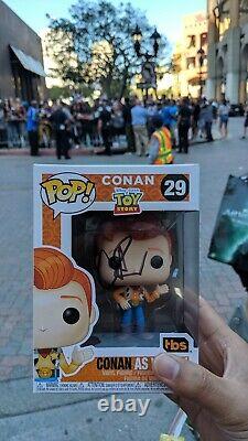 Toy Story Woody Conan FUNKO PoP! SDCC 2019 ready to ship! Pop Signed by Conan