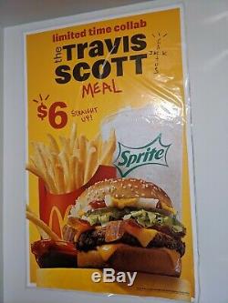 Travis scott McDonalds Limited Edition vinyl poster Cactus Jack
