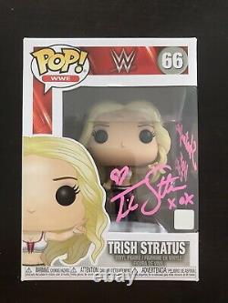 Trish Stratus Signed Autographed WWE FUNKO POP RARE
