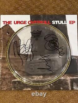 URGE OVERKILL RARE STULL red vinyl EP LIMITED to 300 with autographed Drum Head