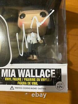 Uma Thurman Signed Pulp Fiction Mia Wallace 63 Funko Pop BAS U11367