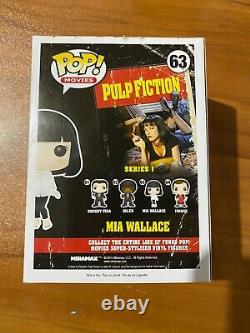 Uma Thurman Signed Pulp Fiction Mia Wallace 63 Funko Pop BAS U11367