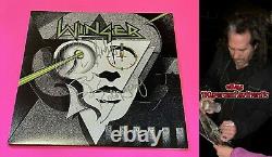 WINGER x4 BAND SIGNED AUTOGRAPHED WINGER GREEN COLORED VINYL LP EXACT PROOF