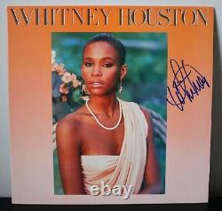 Whitney Houston Signed Self Titled Debut Vinyl Album LP Autographed JSA LOA