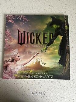 Wicked The Soundtrack 2LP Vinyl ARIANA & CYNTHIA Pink Green Autographed Insert