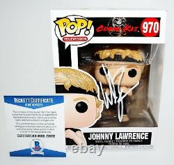 William Zabka Signed Cobra Kai Karate Kid Johnny Lawrence Funko Pop Beckett