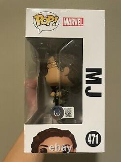 Zendaya Signed Mj Funko Pop 471 Spider-man Far From Home Bas Beckett Coa Auto