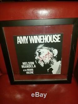 1/250 Ltd Ed Amy Winehouse Signé 7 Ep Vinyle A Côté Nelson Mandela Côté B Rehab