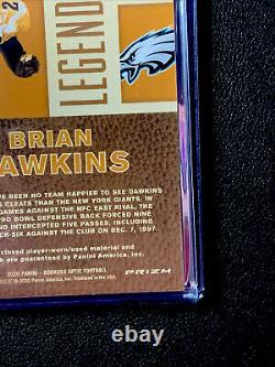 2020 Optic Prizm Brian Dawkins Gold Vinyl Patch Auto 1/1 Hof Eagles #lpa-bw Ssp