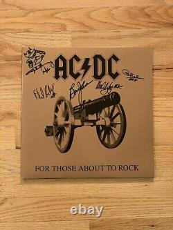 AC/DC Pour ceux qui vont secouer Signer Fascmile LP Autographed