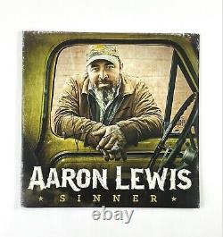 Aaron Lewis Rare Signé Sinner 1ère Presse Vinyl Lp Record Jsa Autographied Staind