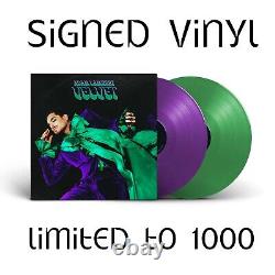 Adam Lambert Velours Signé Autographié Coloré Vinyle 2XLP (Condition M-)