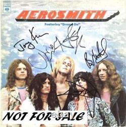 Aerosmith Autographié 7vinyl Love Dans Ascenseur