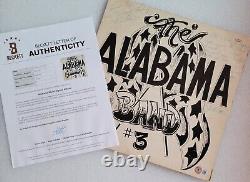 Alabama a signé le disque Vinyle de Beckett Loa Bas Coa Country Music Band Autographié