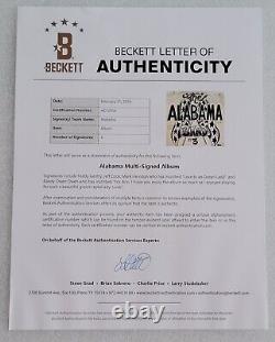Alabama a signé le disque Vinyle de Beckett Loa Bas Coa Country Music Band Autographié