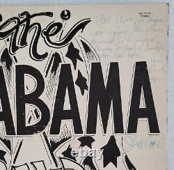 Alabama a signé le disque Vinyle de Beckett Loa Bas Coa Country Music Band Autographié