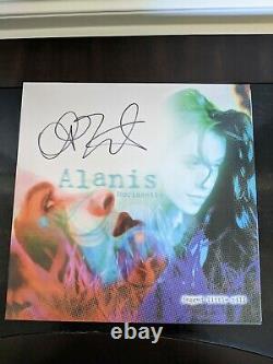Alanis Morissette Signé/autographié Jagged Little Pill Effacer Vinyle Record Lp