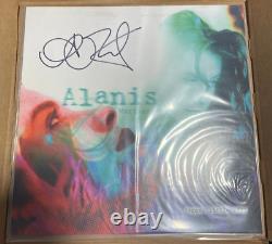 Alanis Morissette a signé un disque vinyle LP autographié 'Jagged Little Pill'.
