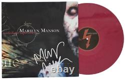 Album Antichrist Superstar signé par Marilyn Manson avec certificat d'authenticité, vinyle autographié