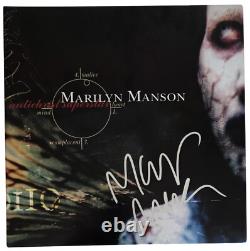 Album Antichrist Superstar signé par Marilyn Manson avec certificat d'authenticité, vinyle autographié