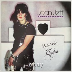 Album Bad Reputation signé par Joan Jett, preuve exacte COA, disque vinyle dédicacé