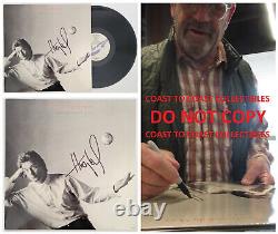 Album Small World signé par Huey Lewis, certificat d'authenticité, preuve exacte, disque vinyle dédicacé